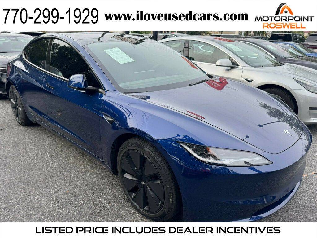 2024 Tesla Model 3 Long Range — Sedan — 30,709 mi — Roswell, GA