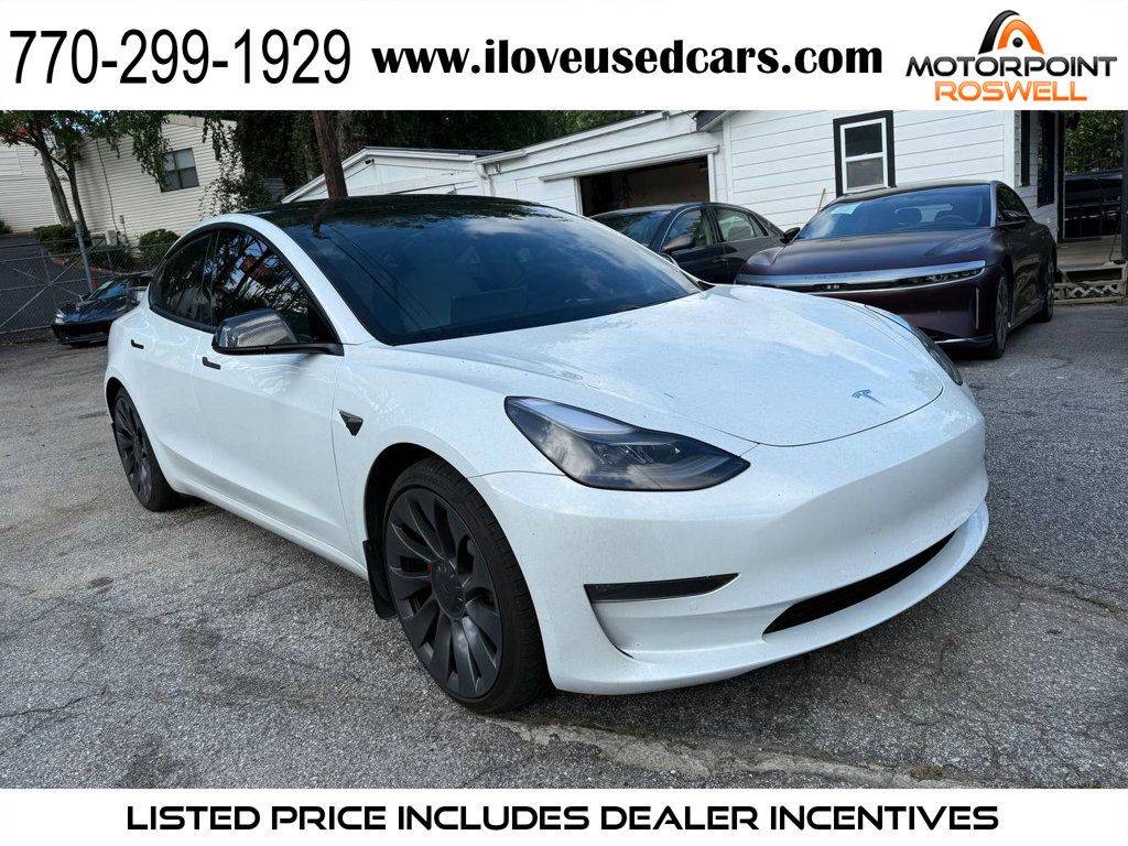 2021 Tesla Model 3 Performance — Sedan — 10,989 mi — Roswell, GA