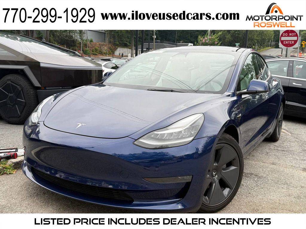 2022 Tesla Model 3 Long Range — Sedan — 33,749 mi — Roswell, GA