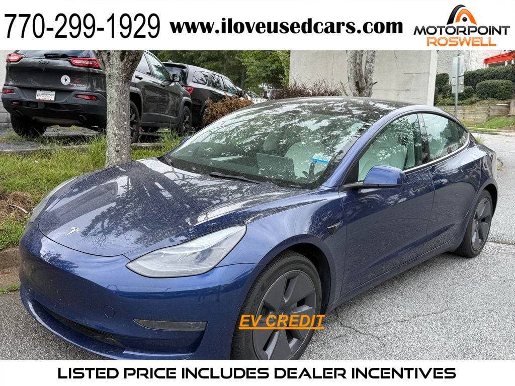 2022 Tesla Model 3 Standard Range Plus — Sedan — 22,629 mi — Roswell, GA