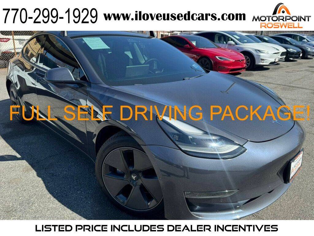 2019 Tesla Model 3 Long Range — Sedan — 44,069 mi — Roswell, GA
