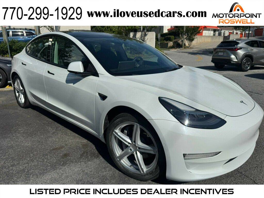 2021 Tesla Model 3 Standard Range Plus — Sedan — 77,099 mi — Roswell, GA