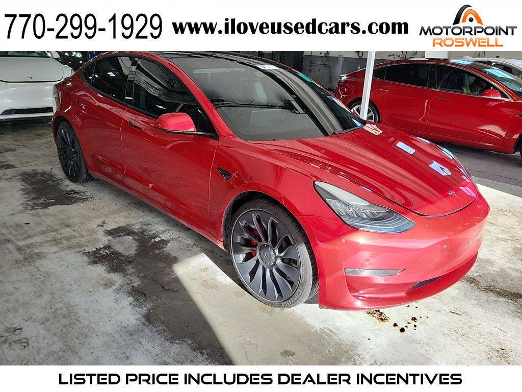 2021 Tesla Model 3 Performance — Sedan — 109,859 mi — Roswell, GA