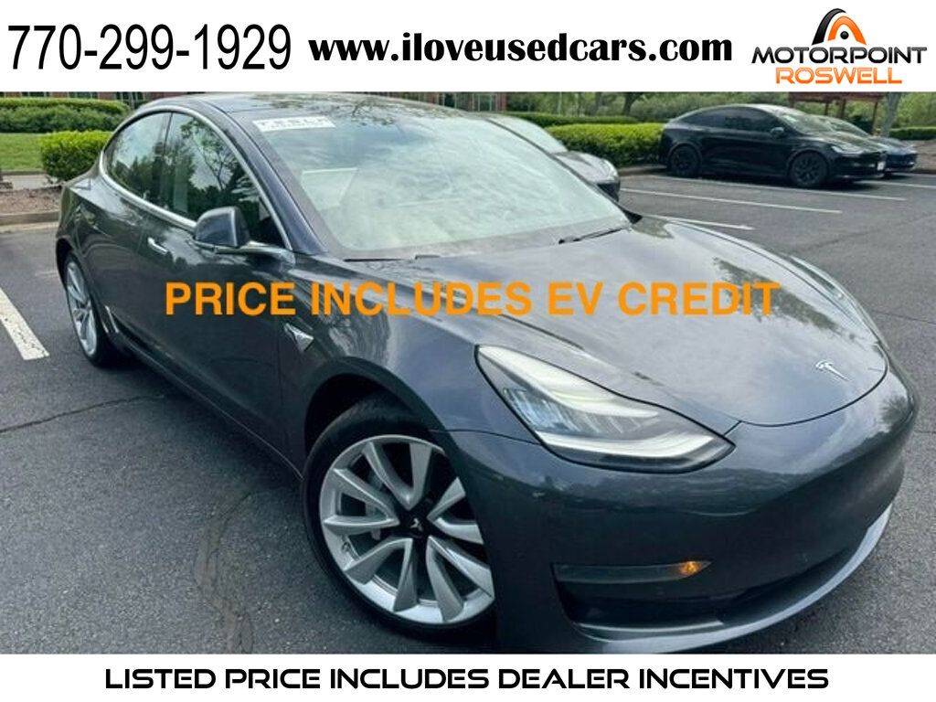 2020 Tesla Model 3 Long Range — Sedan — 91,289 mi — Roswell, GA