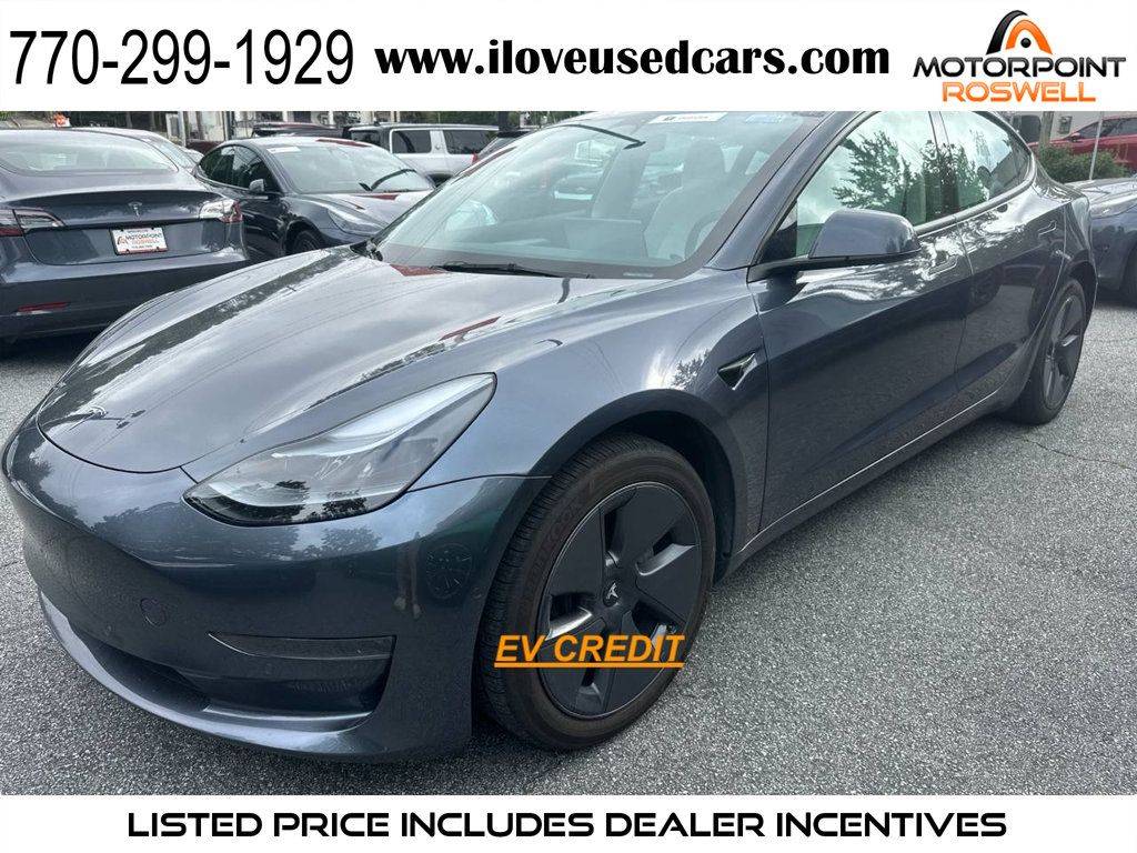 2022 Tesla Model 3 Standard Range Plus — Sedan — 44,969 mi — Roswell, GA