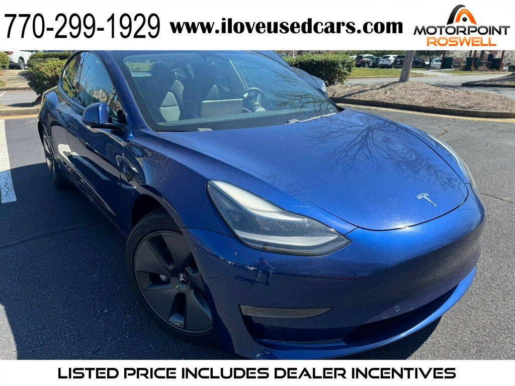 2021 Tesla Model 3 Long Range — Sedan — 49,369 mi — Roswell, GA