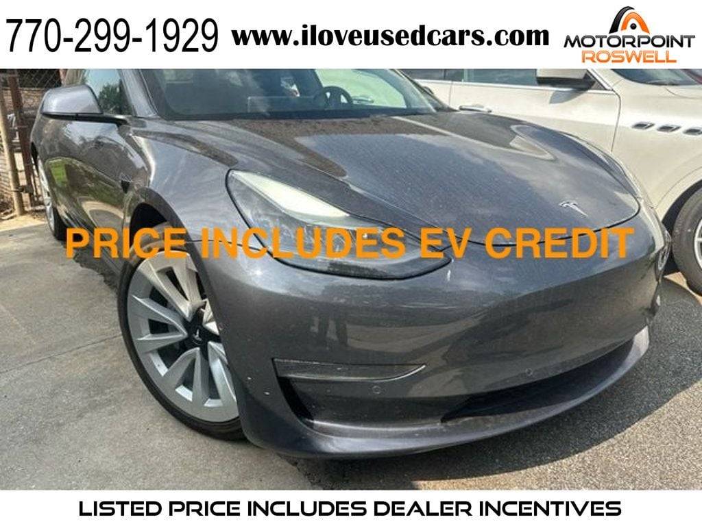 2022 Tesla Model 3 Long Range — Sedan — 47,609 mi — Roswell, GA