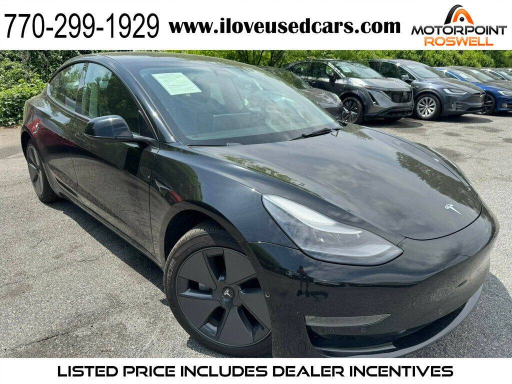 2022 Tesla Model 3 Long Range — Sedan — 61,749 mi — Roswell, GA