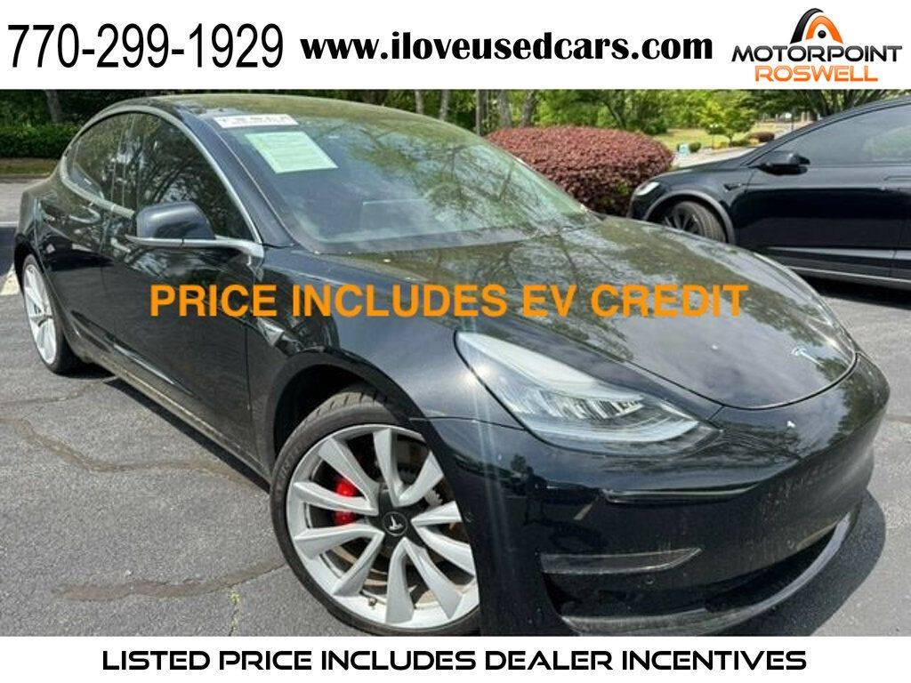 2019 Tesla Model 3 Performance — Sedan — 46,989 mi — Roswell, GA