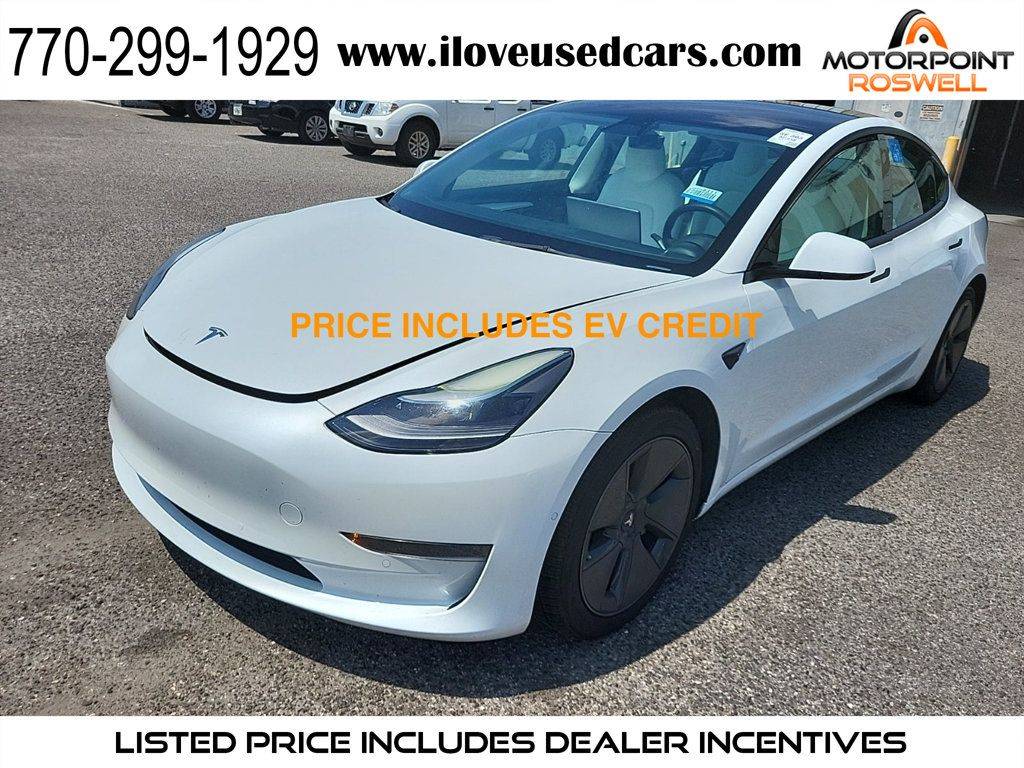 2021 Tesla Model 3 Standard Range Plus — Sedan — 52,219 mi — Roswell, GA