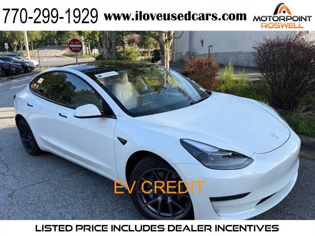 2022 Tesla Model 3 Standard Range Plus — Sedan — 37,759 mi — Roswell, GA