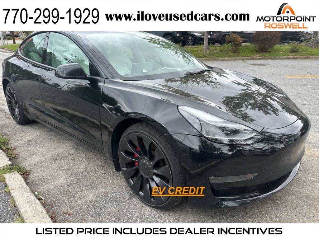2022 Tesla Model 3 Performance — Sedan — 46,019 mi — Roswell, GA