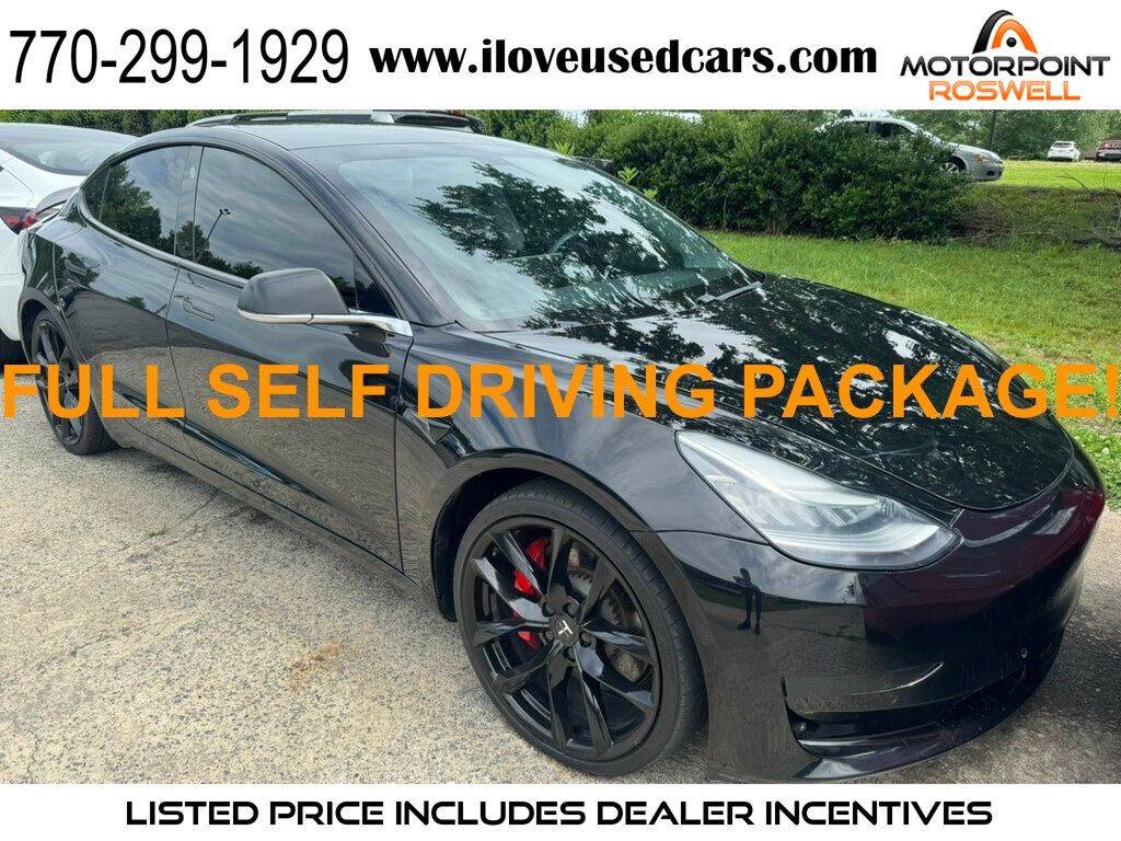 2019 Tesla Model 3 Performance — Sedan — 98,439 mi — Roswell, GA