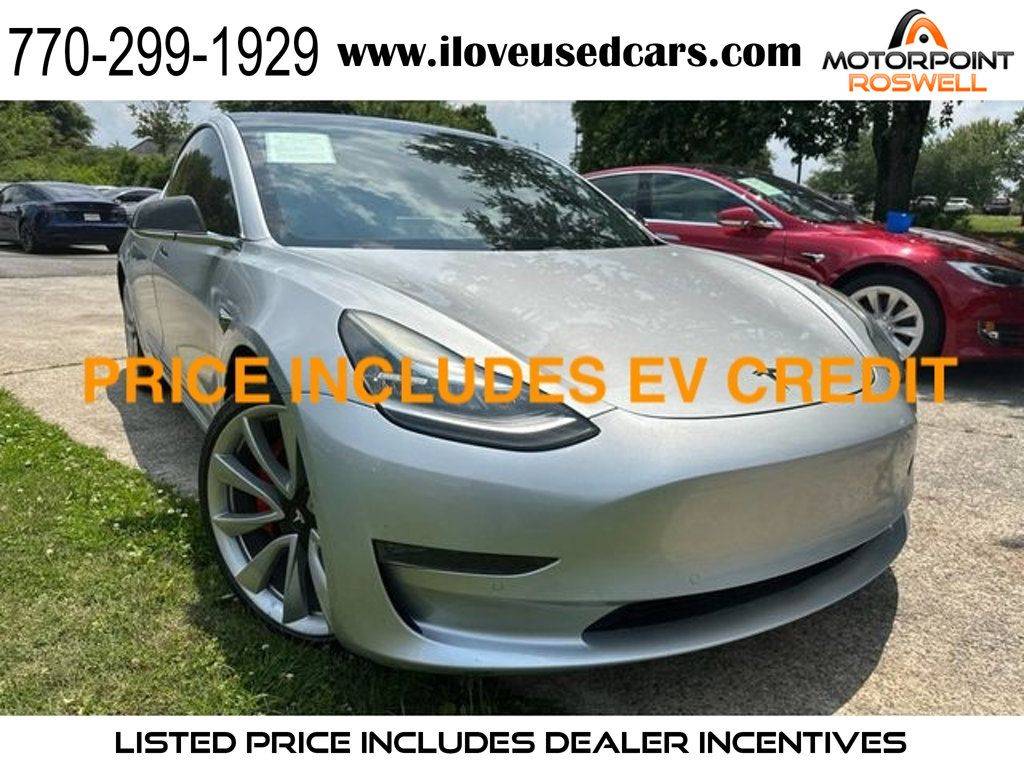 2018 Tesla Model 3 Performance — Sedan — 70,829 mi — Roswell, GA