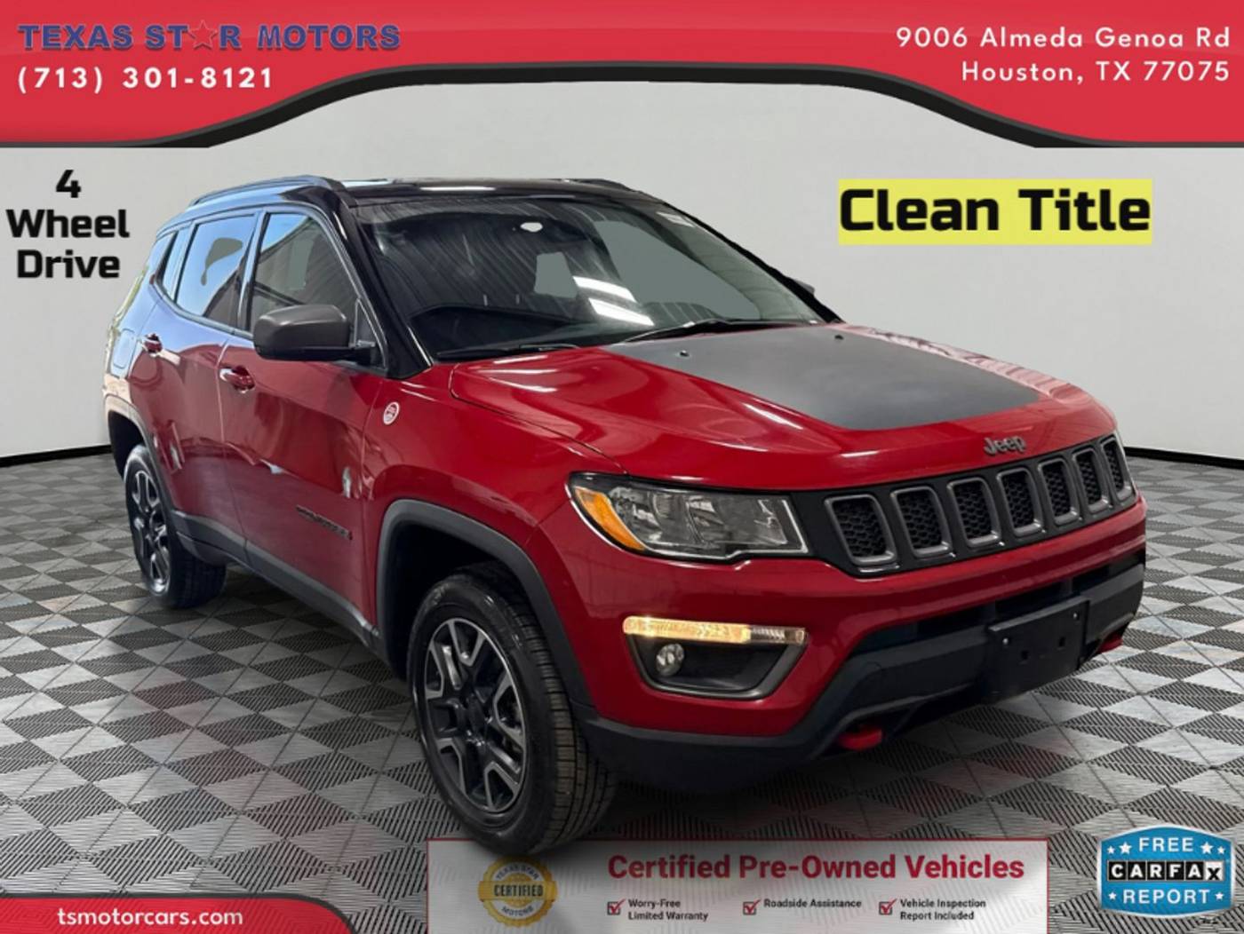 2019 Jeep Compass Trailhawk — SUV — 56,362 mi — Houston, TX