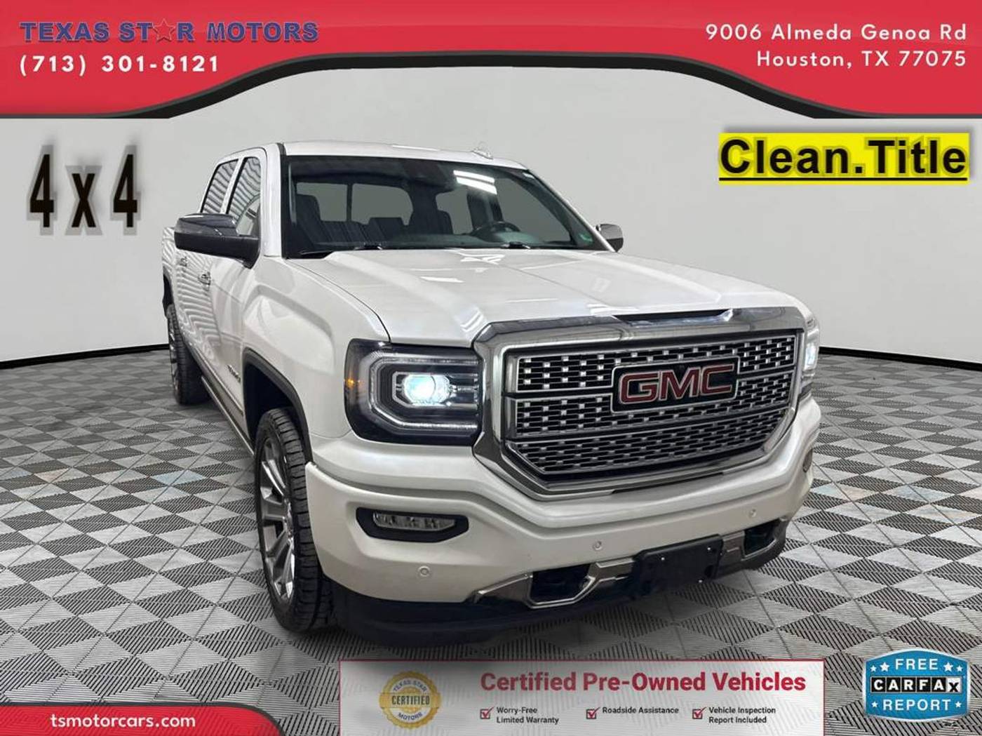 2018 GMC Sierra 1500 Denali — Pickup Truck — 91,902 mi — Houston, TX