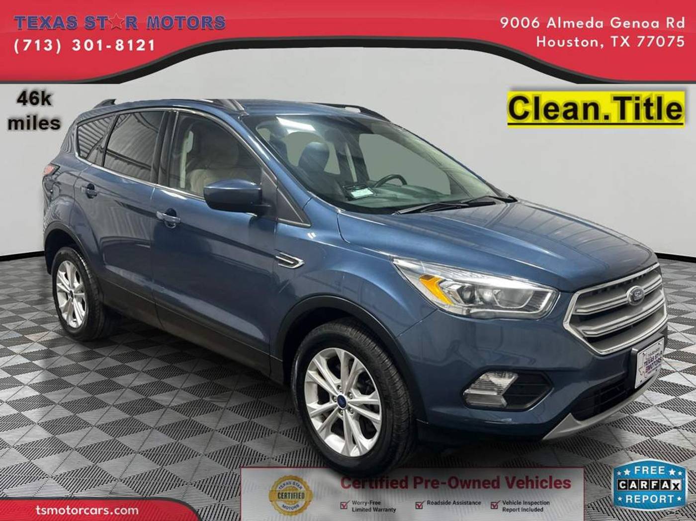 2018 Ford Escape SEL — SUV — 46,602 mi — Houston, TX
