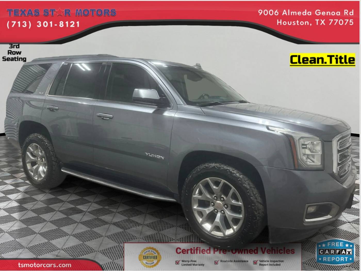 2018 GMC Yukon SLE — SUV — 90,642 mi — Houston, TX