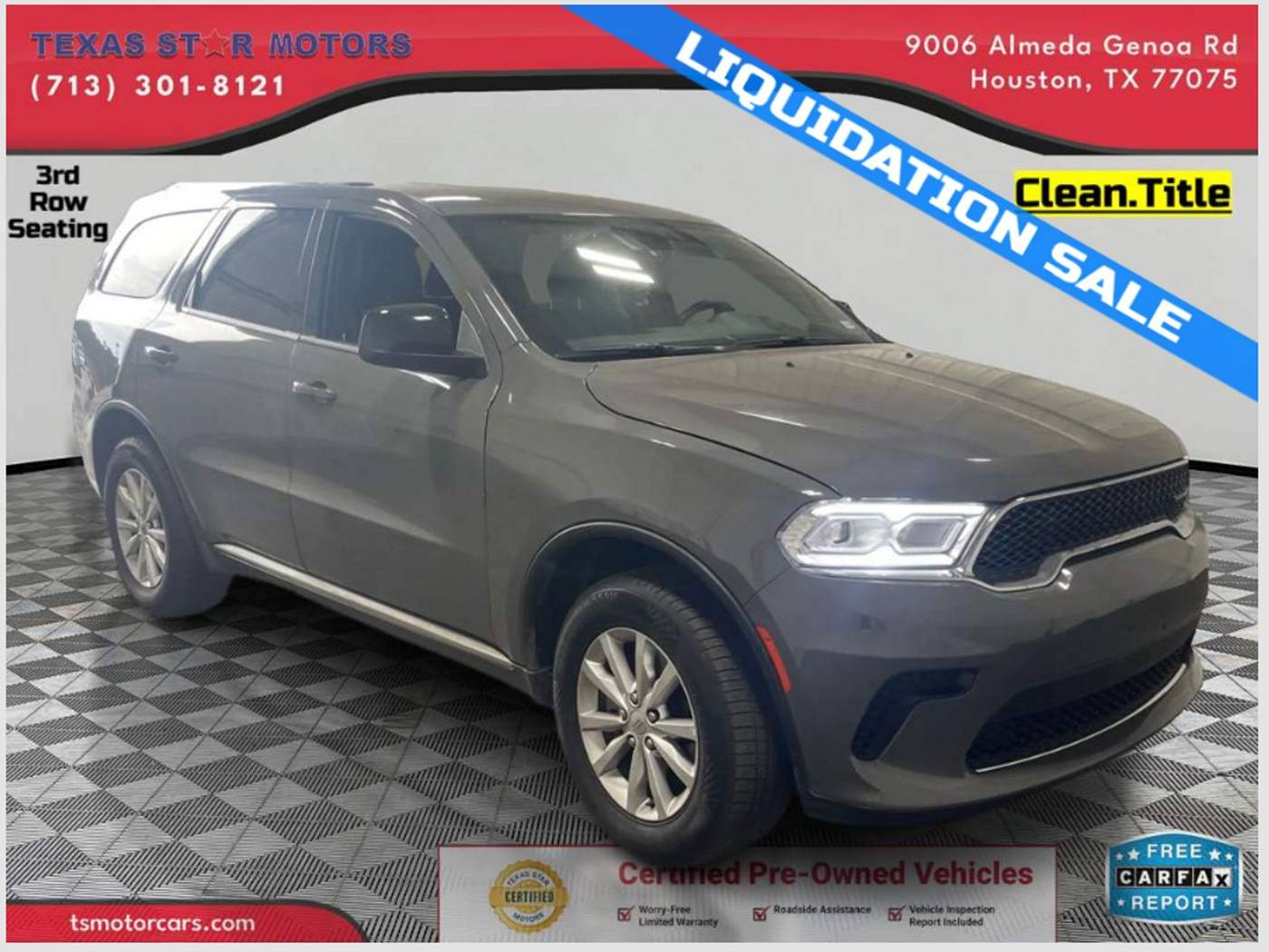 2023 Dodge Durango SXT — SUV — 23,133 mi — Houston, TX
