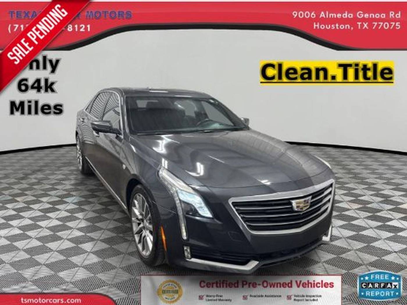 2017 Cadillac CT6 Luxury — Sedan — 64,777 mi — Houston, TX