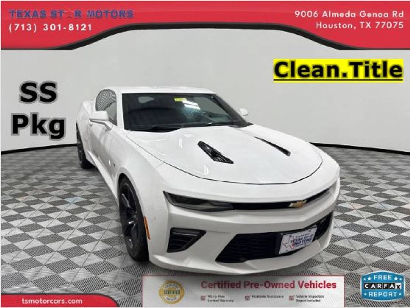 2017 Chevrolet Camaro 1SS — Coupe — 92,936 mi — Houston, TX