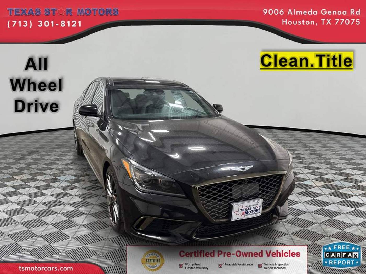 2018 Genesis G80 3.3T Sport — Sedan — 93,411 mi — Houston, TX