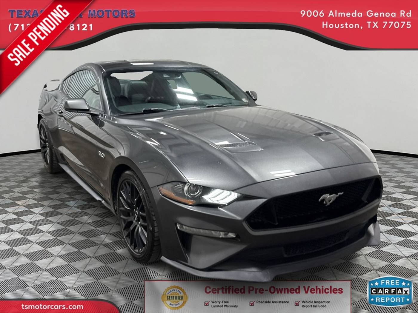 2018 Ford Mustang GT Premium — Coupe — 89,455 mi — Houston, TX