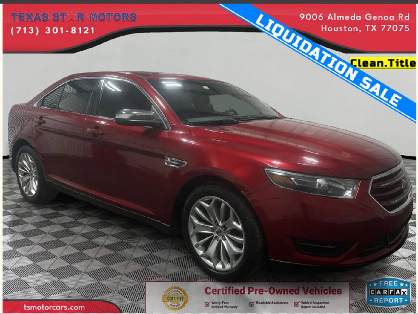 2017 Ford Taurus Limited — Sedan — 128,207 mi — Houston, TX