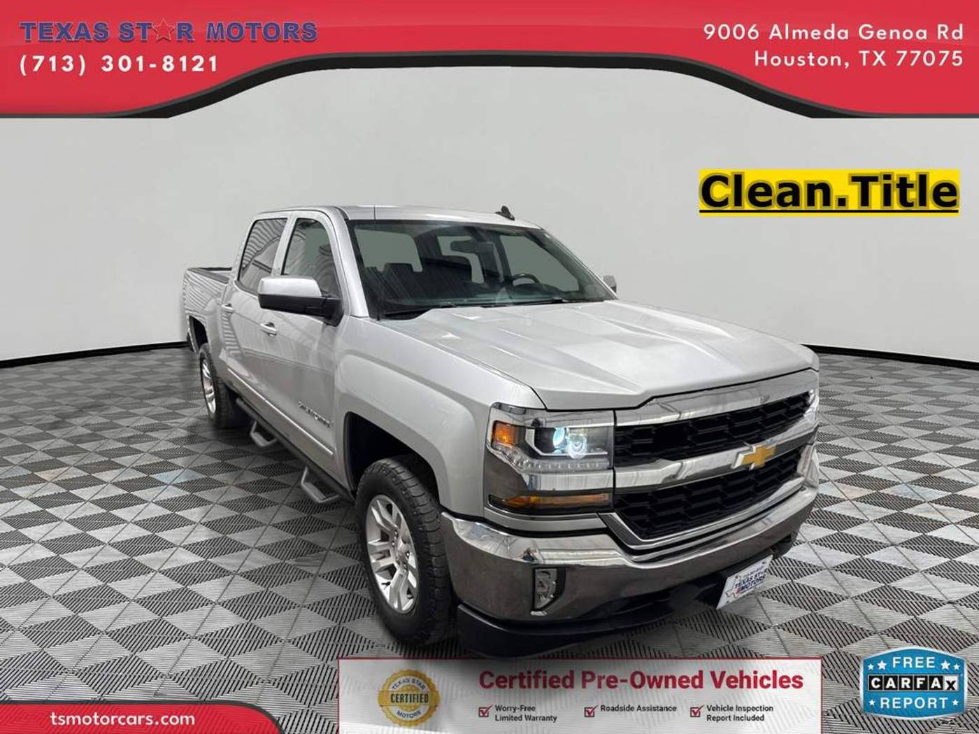 2018 Chevrolet Silverado 1500 LT — Pickup Truck — 93,183 mi — Houston, TX