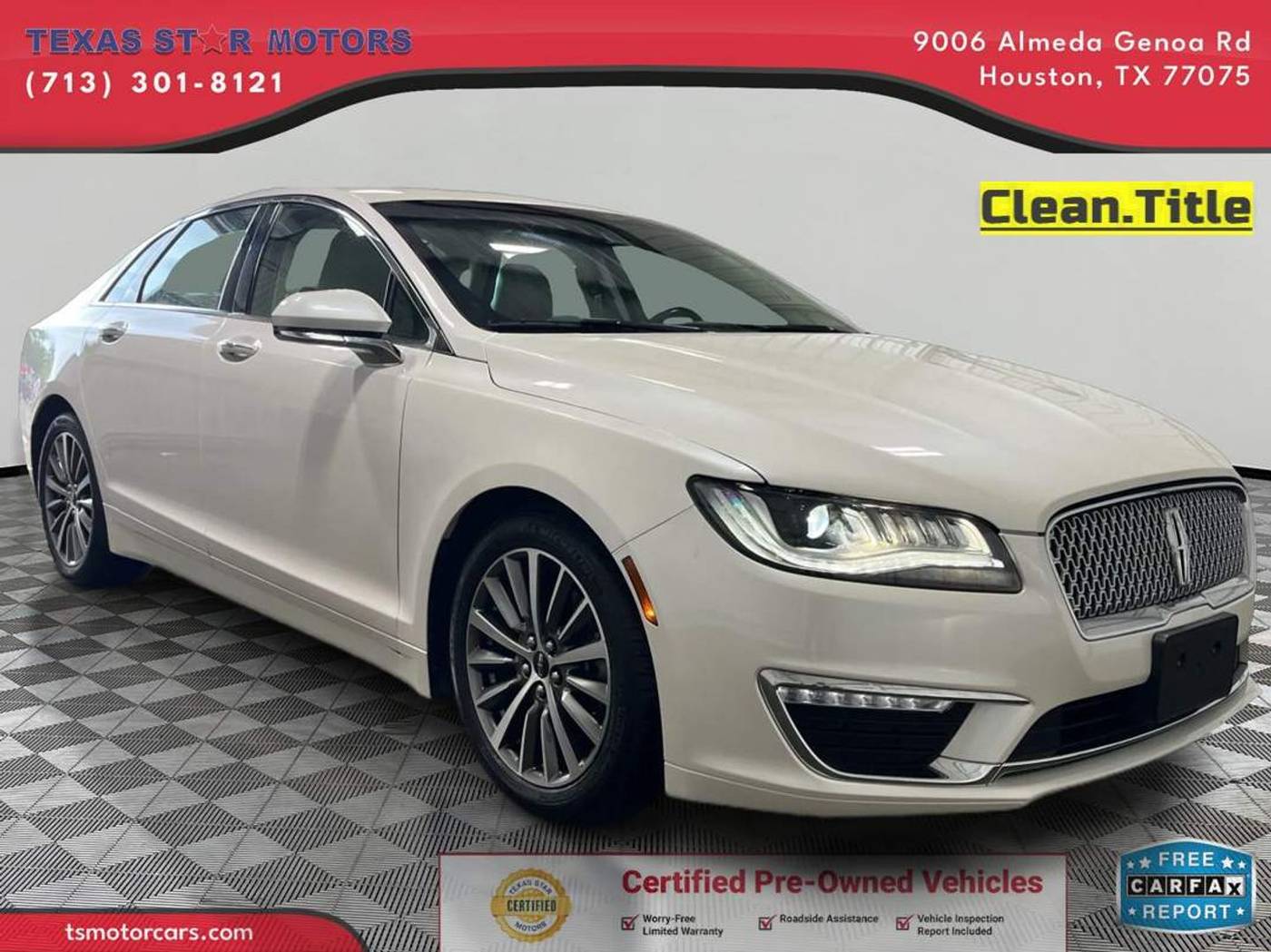 2018 Lincoln MKZ Select — Sedan — 67,400 mi — Houston, TX