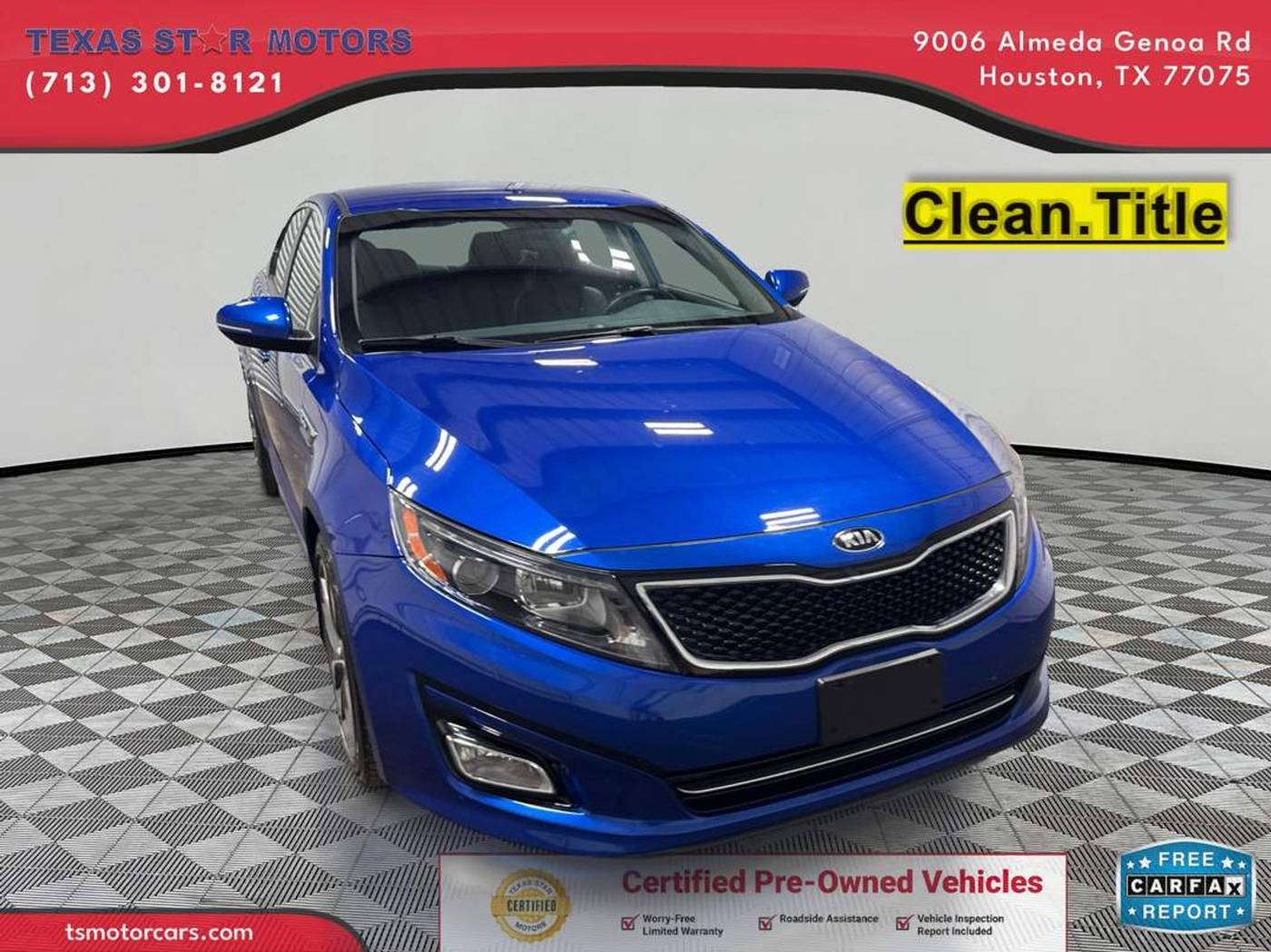 2015 Kia Optima SX Turbo — Sedan — 69,909 mi — Houston, TX