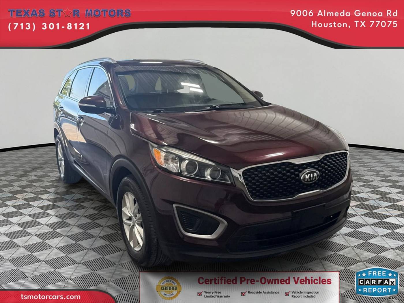 2016 Kia Sorento LX — SUV — 74,731 mi — Houston, TX