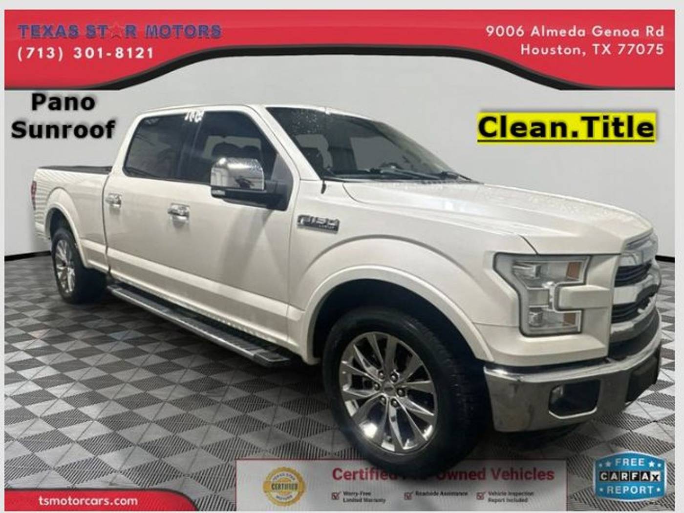 2016 Ford F-150 Lariat — Pickup Truck — 89,018 mi — Houston, TX