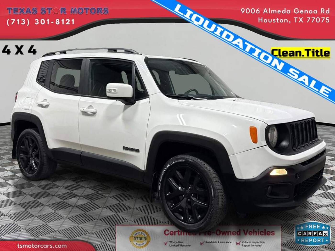 2018 Jeep Renegade Altitude — SUV — 57,446 mi — Houston, TX