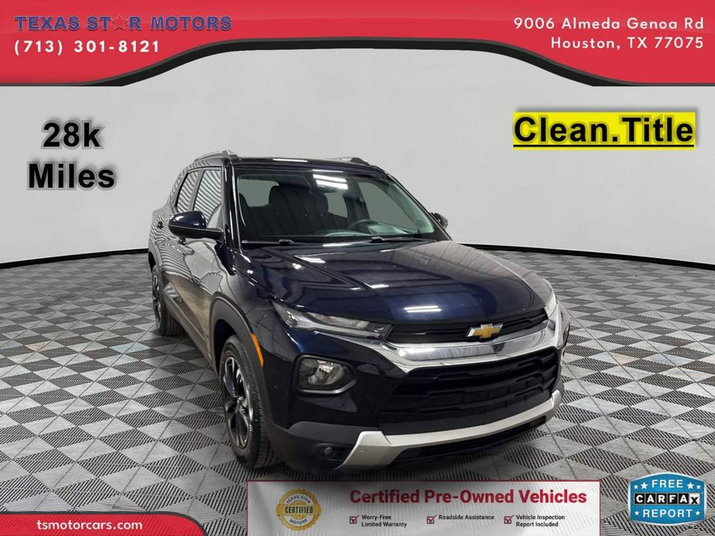 2021 Chevrolet Trailblazer LT — SUV — 28,837 mi — Houston, TX