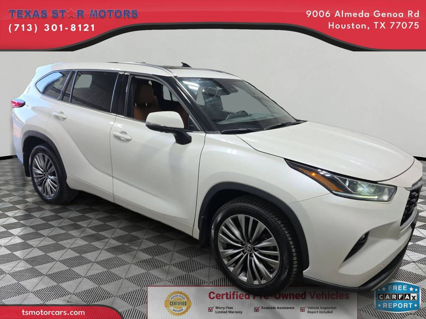 2021 Toyota Highlander Platinum — SUV — 90,653 mi — Houston, TX