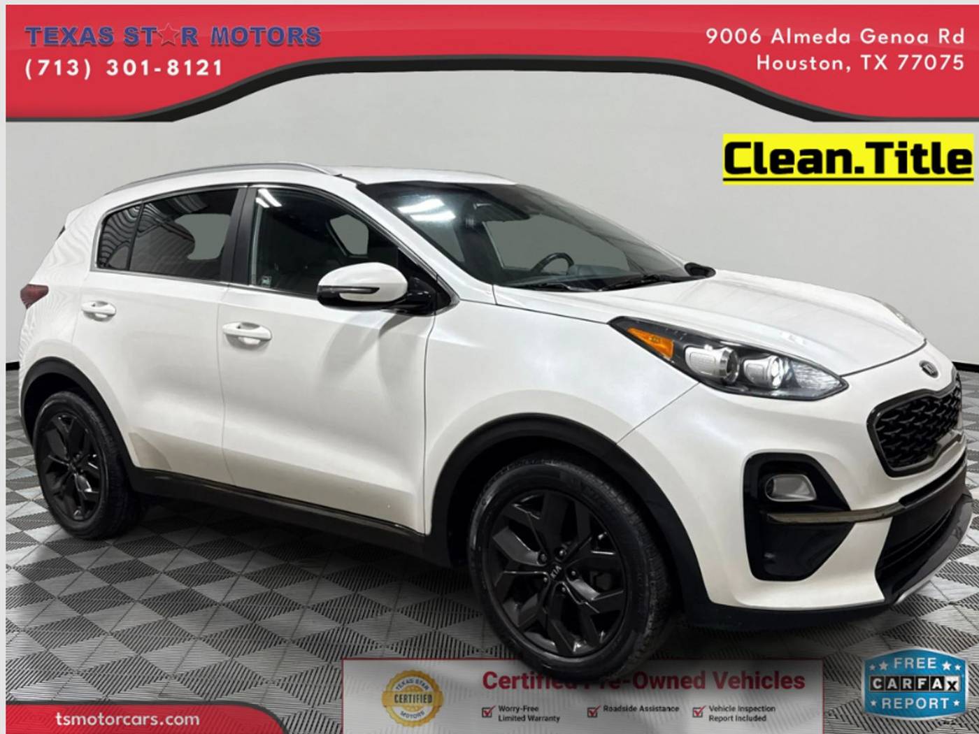2020 Kia Sportage S — SUV — 75,264 mi — Houston, TX
