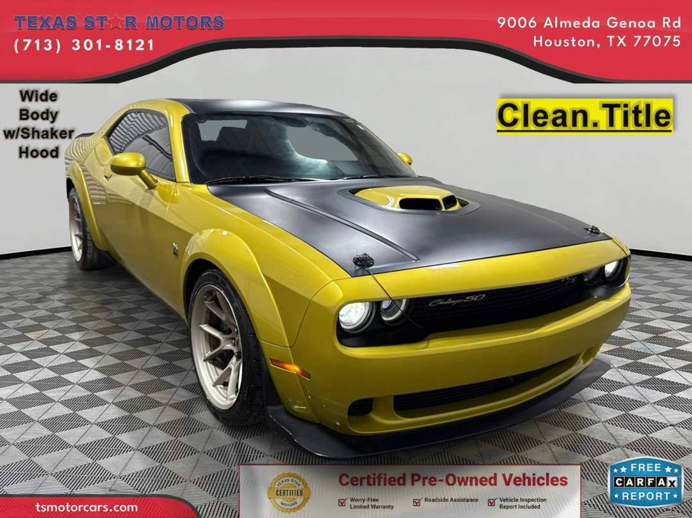 2020 Dodge Challenger R/T Scat Pack Widebody — Coupe — 64,255 mi — Houston, TX