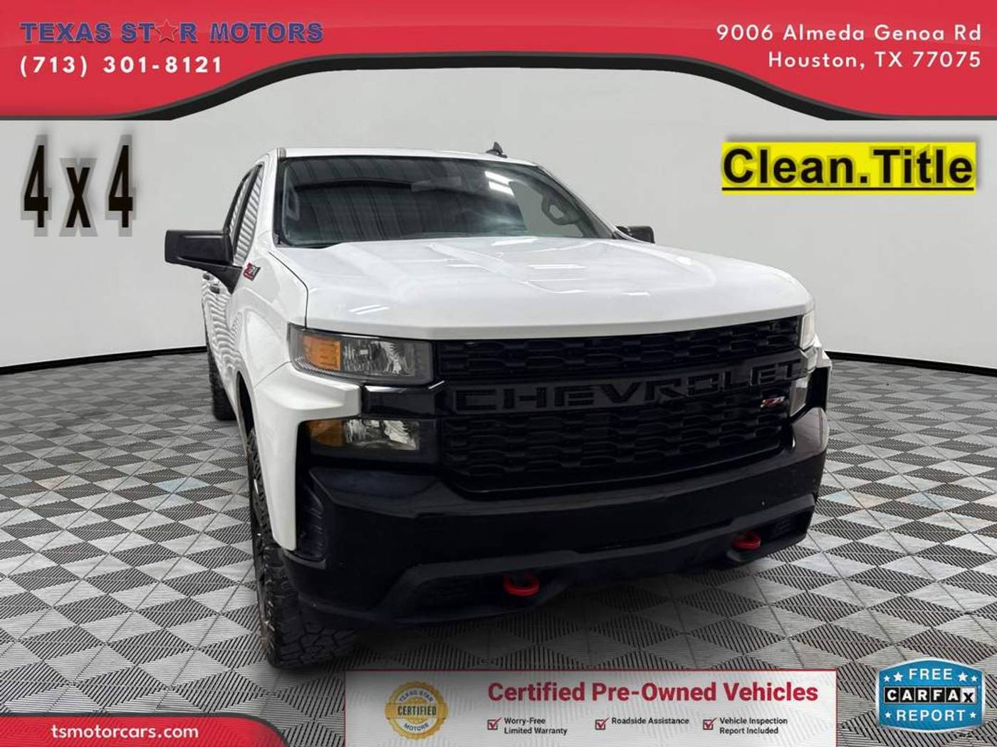 2021 Chevrolet Silverado 1500 Custom Trail Boss — Pickup Truck — 85,138 mi — Houston, TX