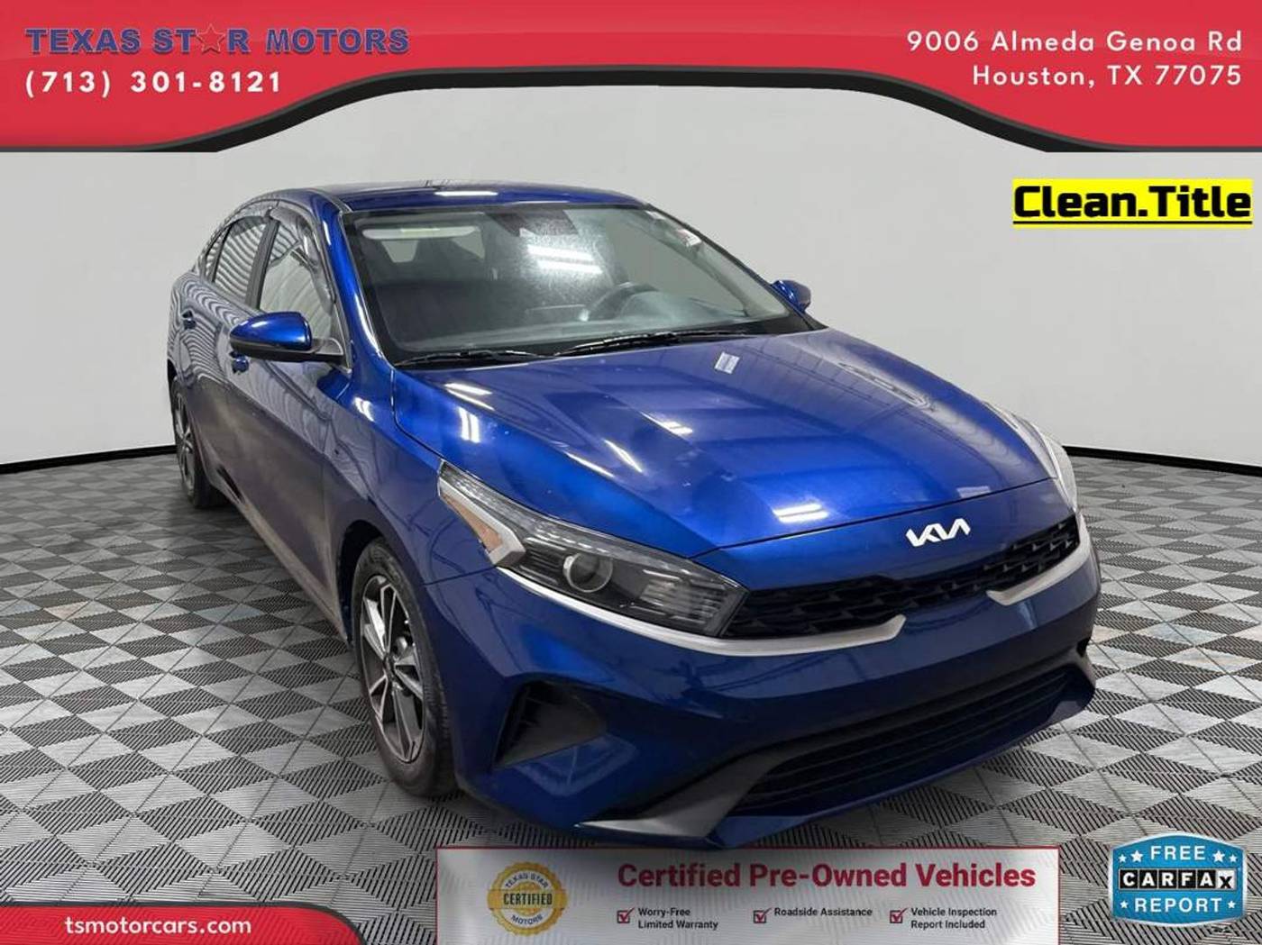 2022 Kia Forte LXS — Sedan — 61,395 mi — Houston, TX