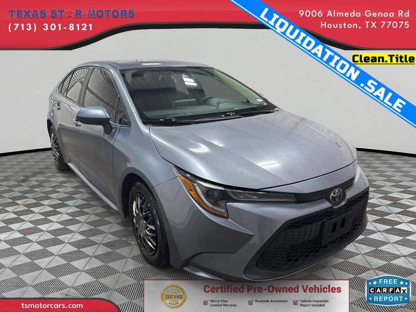 2020 Toyota Corolla LE — Sedan — 89,558 mi — Houston, TX