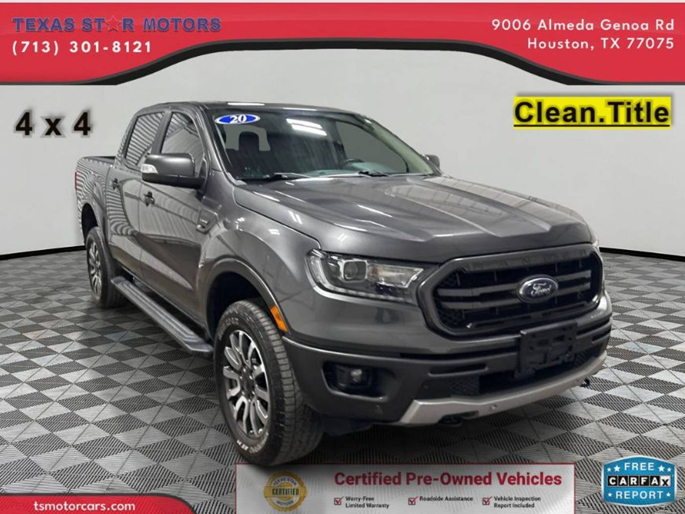 2020 Ford Ranger Lariat — Pickup Truck — 61,239 mi — Houston, TX