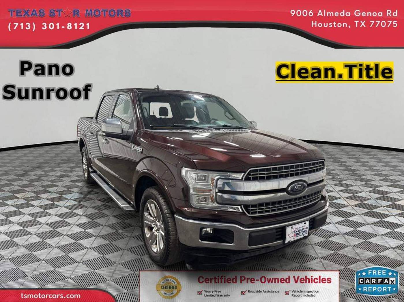 2019 Ford F-150 Lariat — Pickup Truck — 82,639 mi — Houston, TX