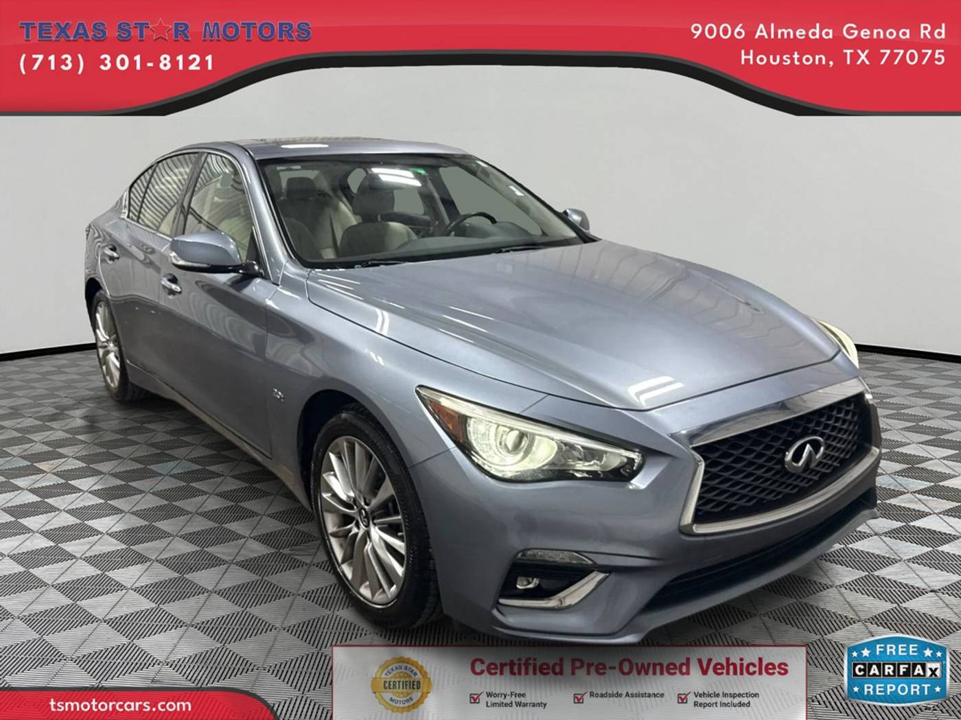 2018 INFINITI Q50 2.0t LUXE — Sedan — 93,289 mi — Houston, TX