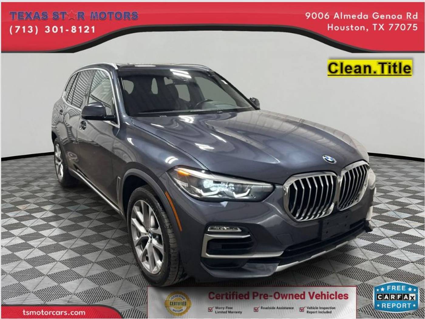 2019 BMW X5 40i — SUV — 66,074 mi — Houston, TX