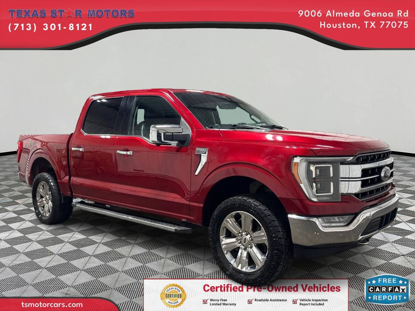 2021 Ford F-150 Lariat — Pickup Truck — 88,761 mi — Houston, TX