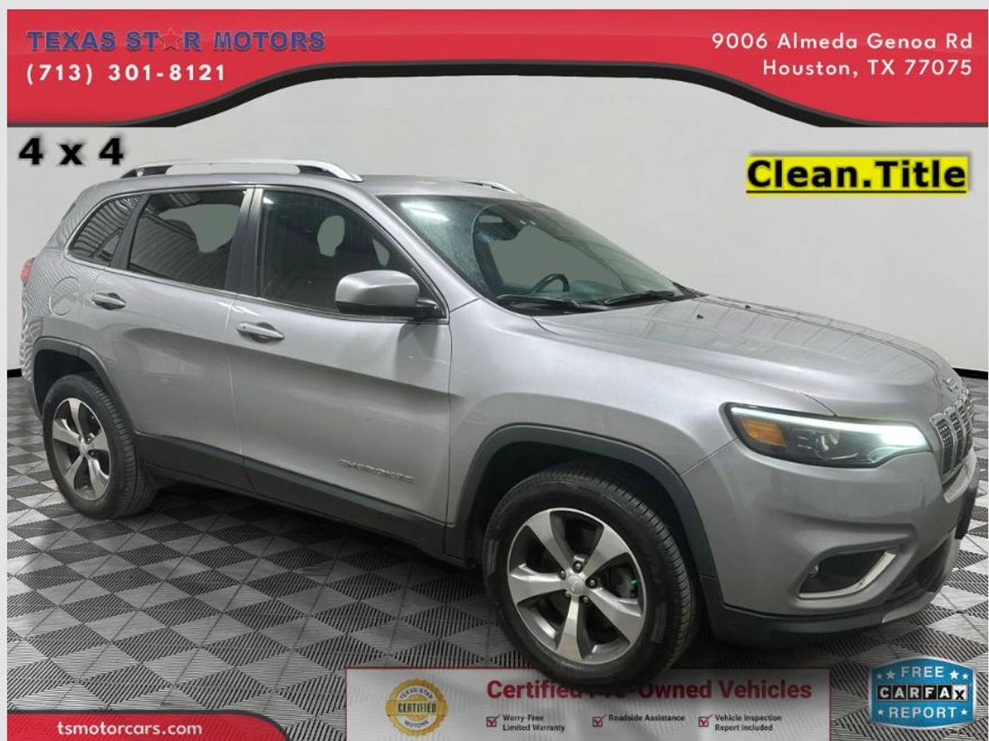 2019 Jeep Cherokee Limited — SUV — 72,891 mi — Houston, TX