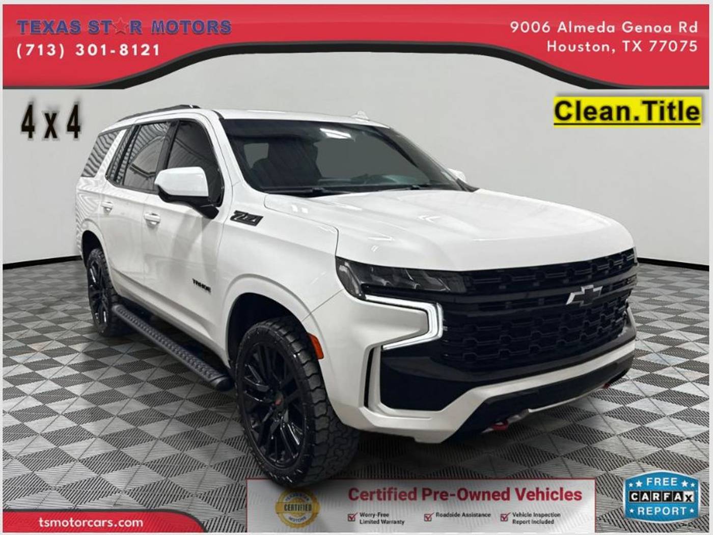 2021 Chevrolet Tahoe Z71 — SUV — 95,876 mi — Houston, TX