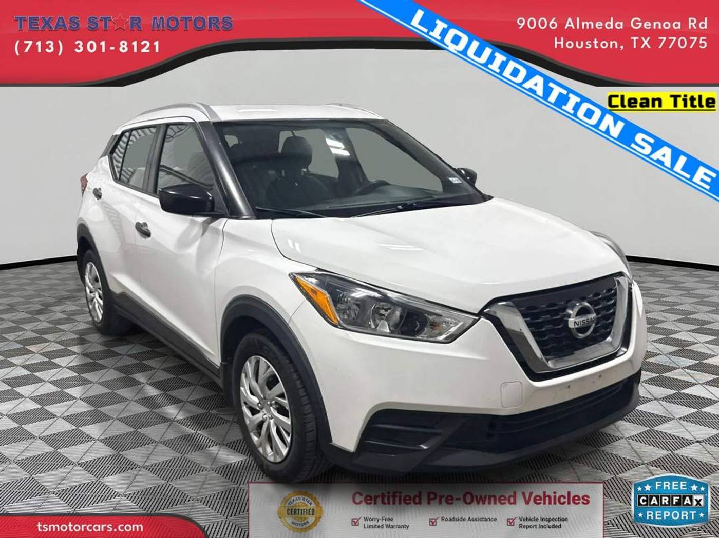 2019 Nissan Kicks S — SUV — 49,554 mi — Houston, TX