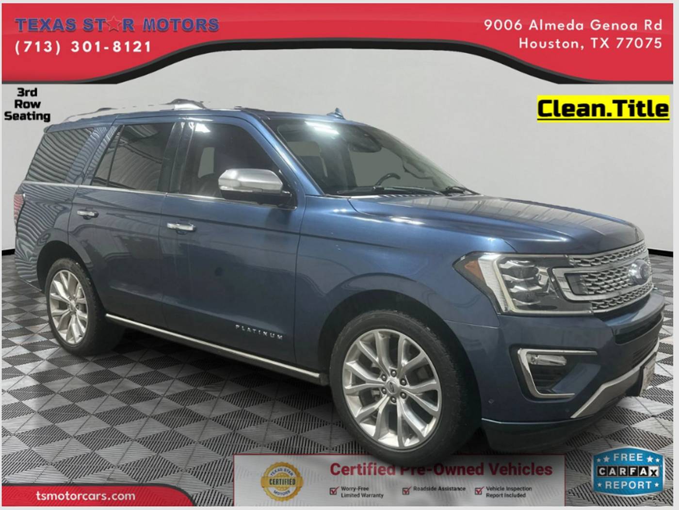 2018 Ford Expedition Platinum — SUV — 95,211 mi — Houston, TX